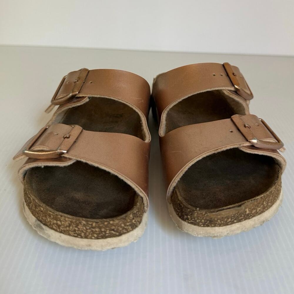 Birkenstock  Kids Sandals Rose Gold Arizona Copper Metallic EU 29 US Kids 11 - Picture 4 of 13